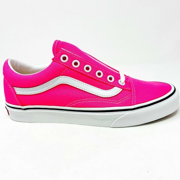 Vans Shoes Vans Old Skool Neon Knockout Pink White Womens Poshmark